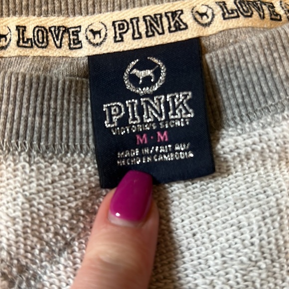 VS PINK inside out sweatshirt size M - Picture 3 of 5